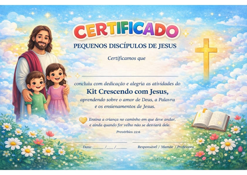 Certificado Pequenos Discípulos